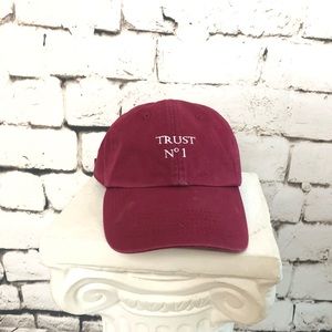 burgundy dad hat / baseball cap